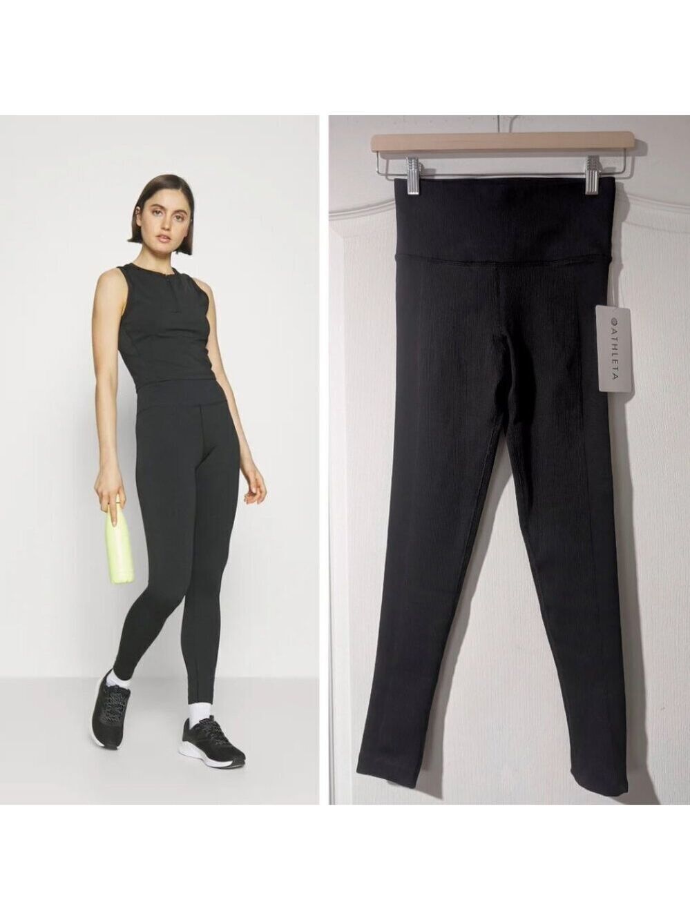 Athleta | Aurora Ribbed Seamless Legging In Black